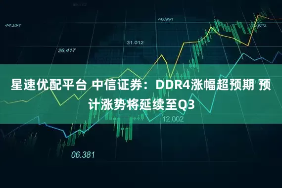 星速优配平台 中信证券：DDR4涨幅超预期 预计涨势将延续至Q3